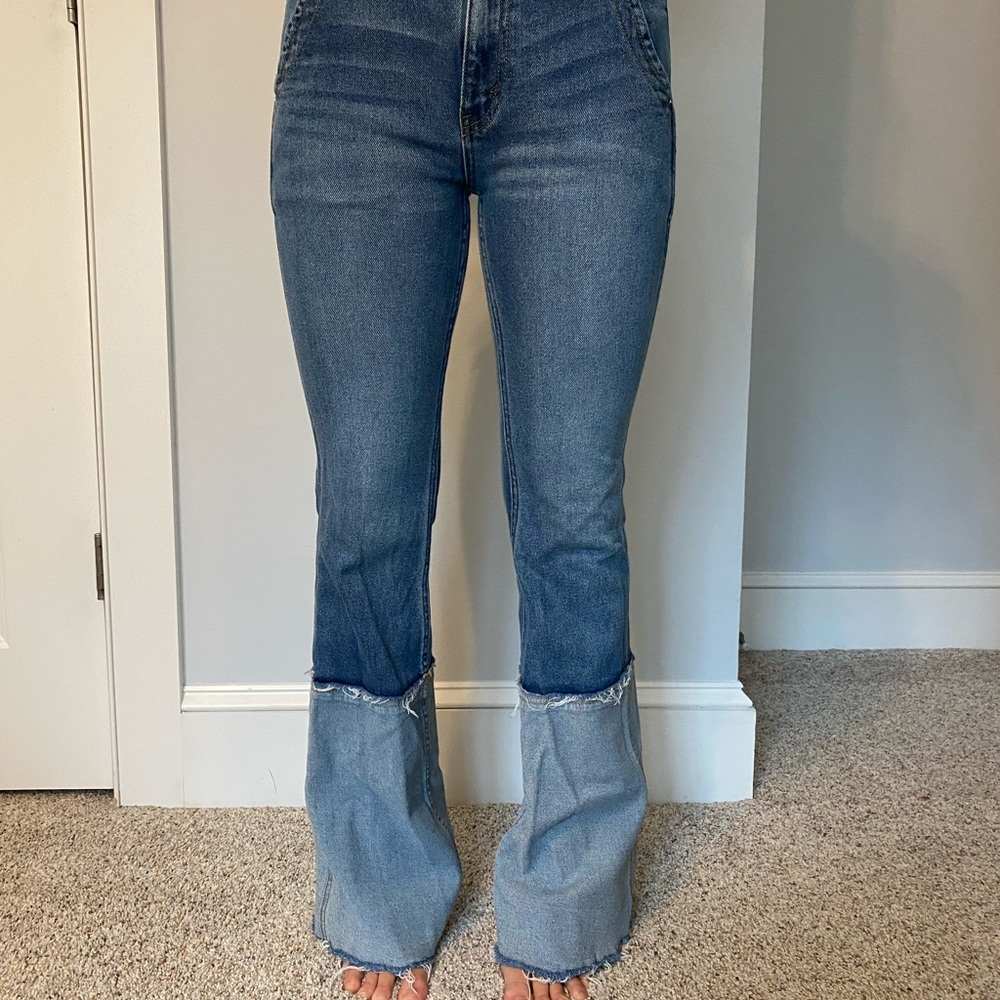 Free People two toned denim